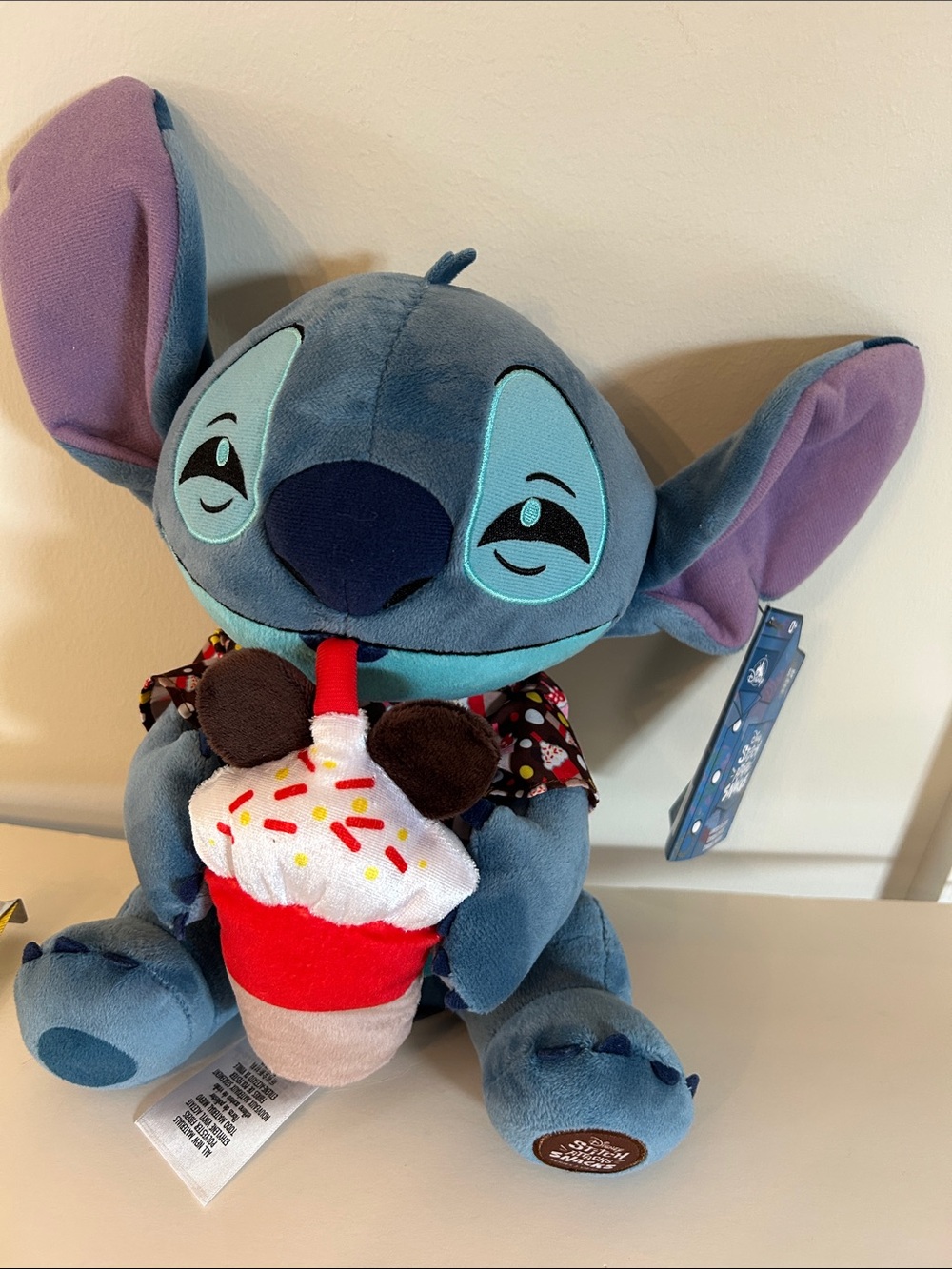 Disney Blue Stitch Attacks snacks milkshake plush